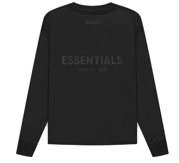 FEAR OF GOD ESSENTIALS Long Sleeve Shirt Black/Stretch Limo 3D – NYCSE