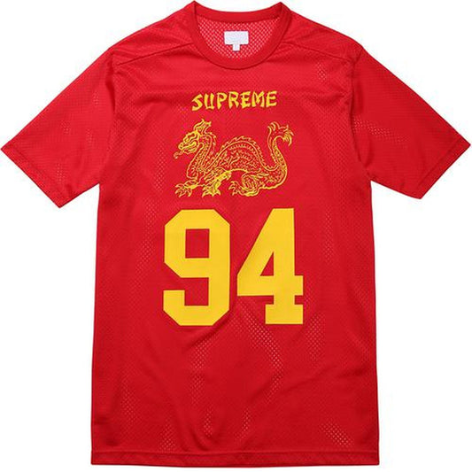 SUPREME FOOTBALL JERSEY DRAGON RED