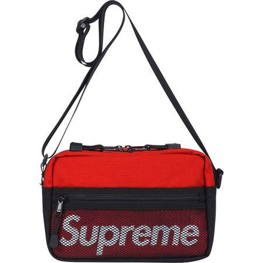 SUPREME LOGO SHOULDER BAG RED SS14