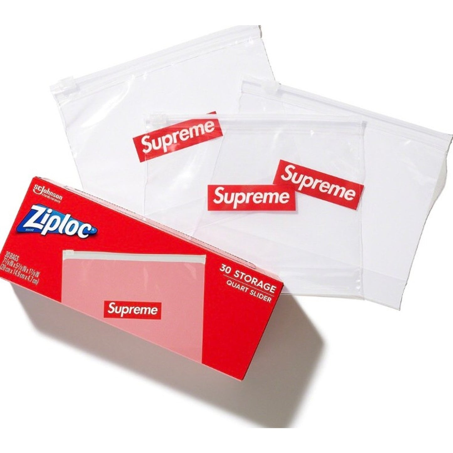 Supreme Ziploc bags 30pc Box