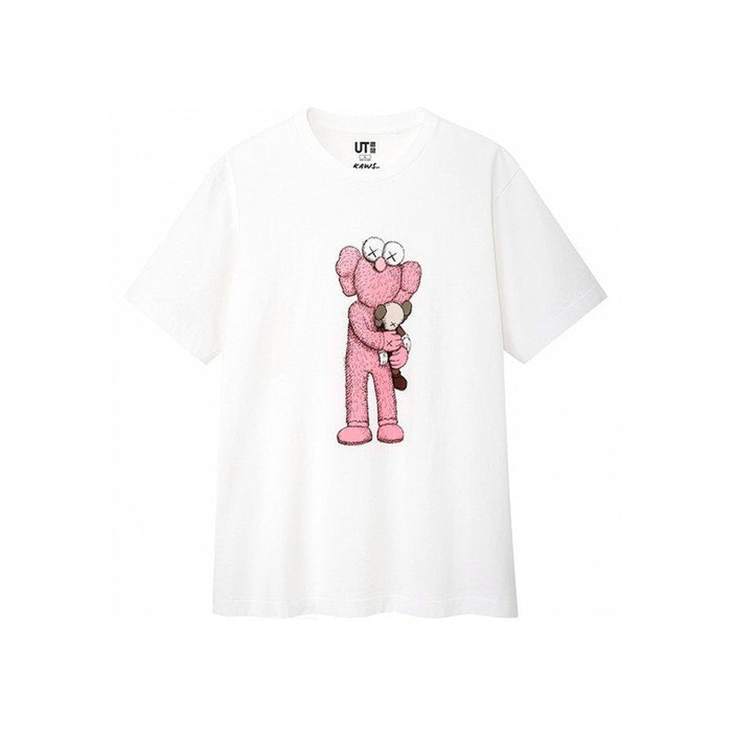 KAWS x Uniqlo Pink BFF Tee White