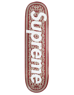 Supreme Celtic Knot Skateboard Red
