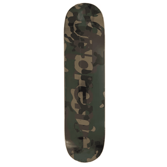 Supreme Camo Logo Skateboard Deck Green Camo