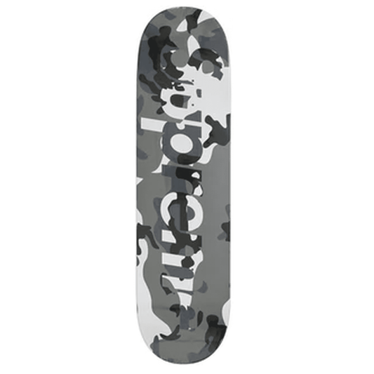 Supreme Camo Logo Skateboard Deck Snow Camo