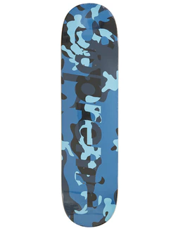 Supreme Camo Logo Skateboard Deck Blue Camo