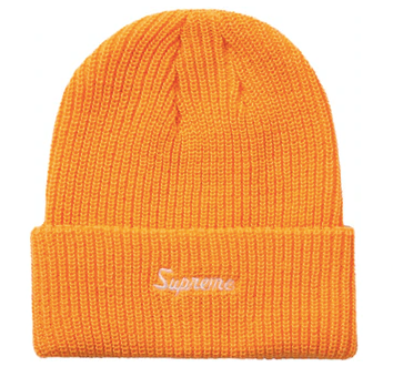 Supreme Loose Gauge Beanie (FW21) Light Neon Orange