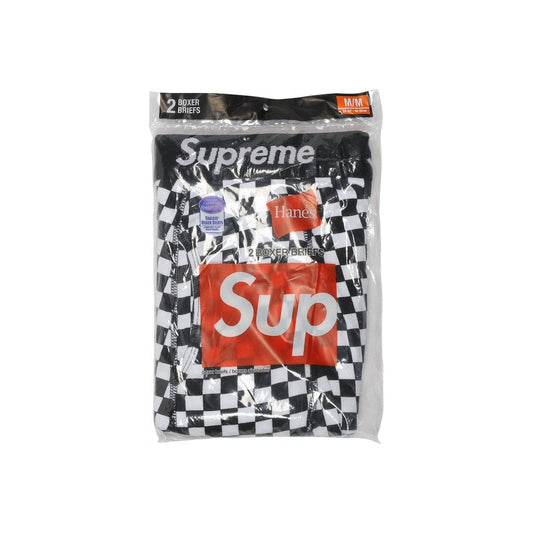 Supreme Hanes Boxer Briefs (2 Pack) Checkers