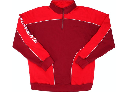 SUPREME SPEEDWAY HALF ZIP SWEATSHIRT