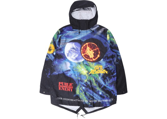 SUPREME UNDERCOVER/PUBLIC ENEMY TAPED SEAM PARKA