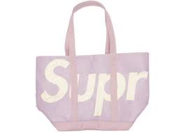 Supreme Raffia Tote Purple