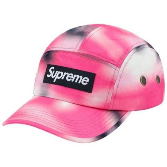 Supreme Washed Satin Camo Camp Cap Pink Camo